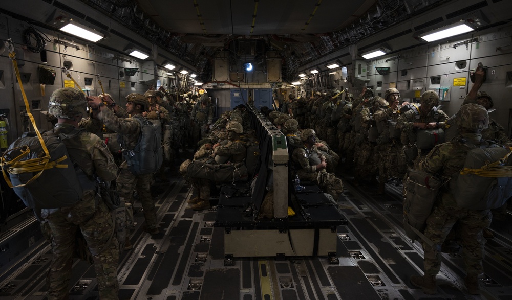 McChord C-17s support Airborne Operations over Indonesia during Garuda Shield 21