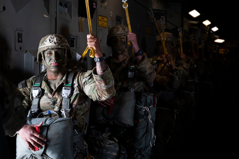 McChord C-17s support Airborne Operations over Indonesia during Garuda Shield 21