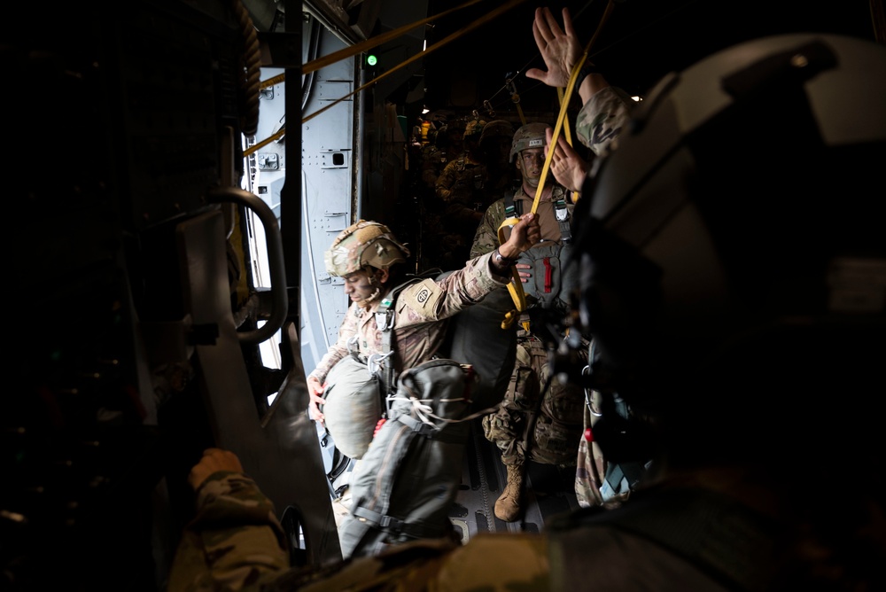 McChord C-17s support Airborne Operations over Indonesia during Garuda Shield 21