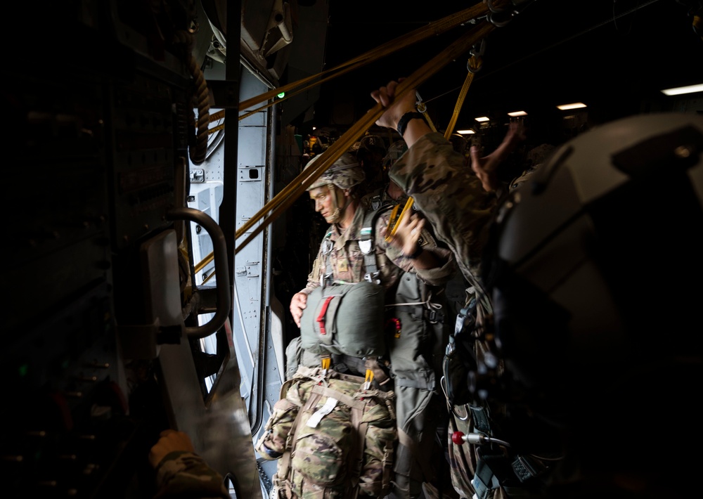 McChord C-17s support Airborne Operations over Indonesia during Garuda Shield 21