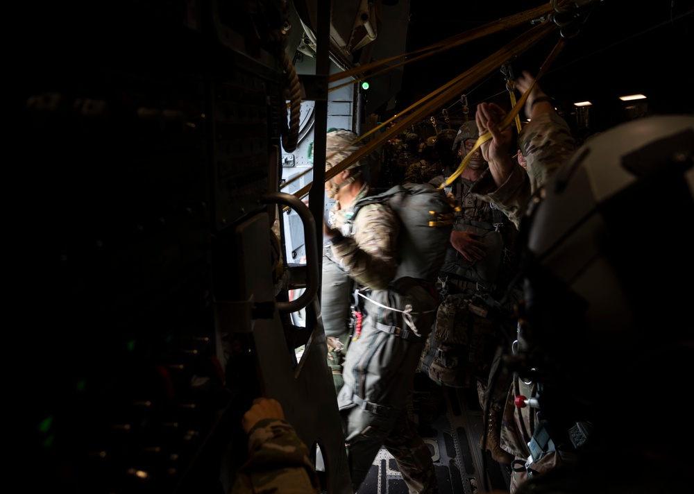 McChord C-17s support Airborne Operations over Indonesia during Garuda Shield 21