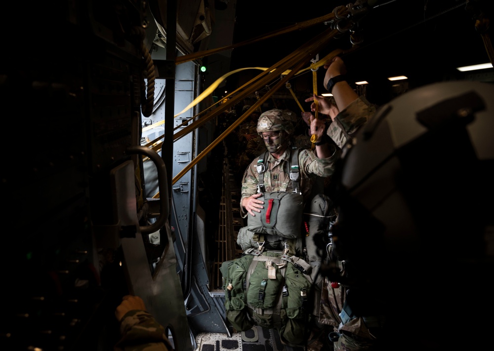 McChord C-17s support Airborne Operations over Indonesia during Garuda Shield 21