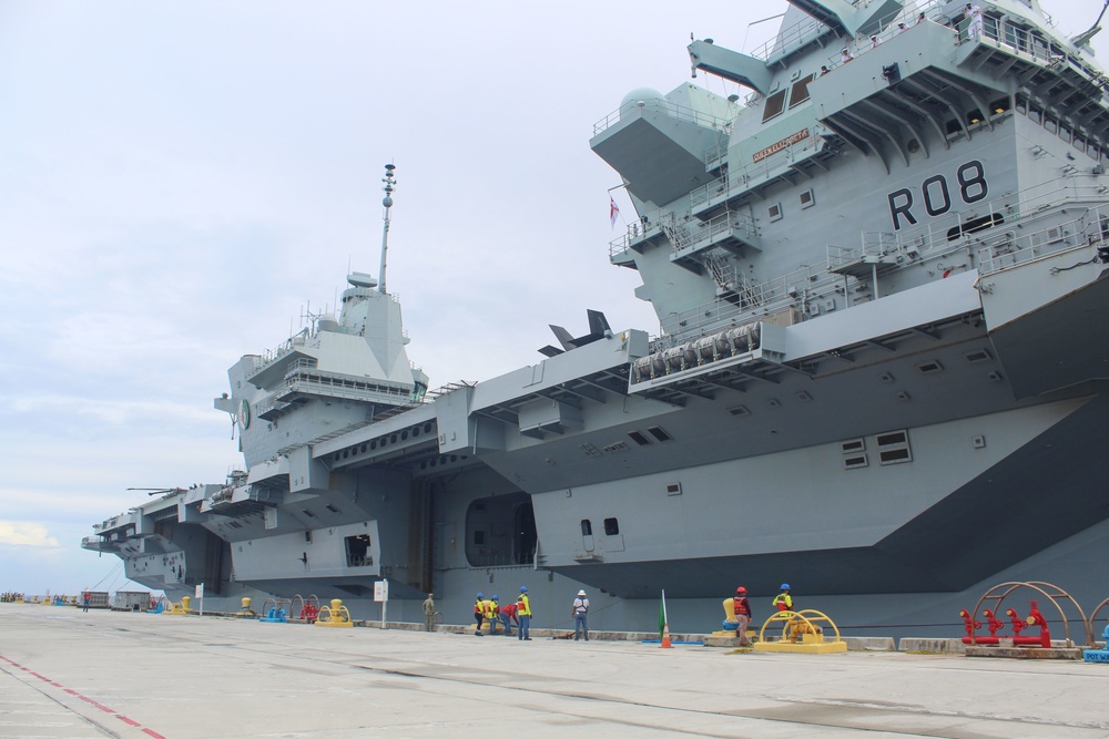 HMS Queen Elizabeth &amp; U.K. Carrier Strike Group 21 Visits Guam