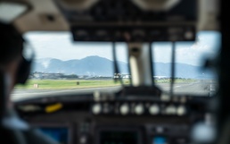 U.S. Marines with VMR DET conduct PAX mission