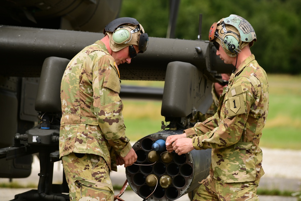 1st Combat Aviation Brigade, 1st Infantry Division, Conduct Aerial Gunnery Training