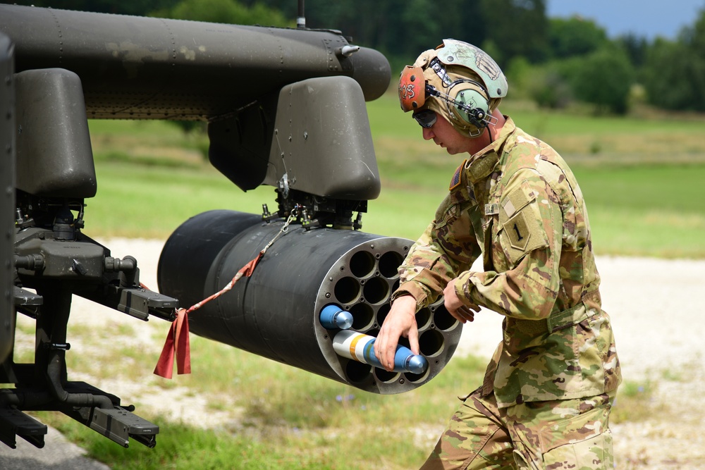 1st Combat Aviation Brigade, 1st Infantry Division, Conduct Aerial Gunnery Training