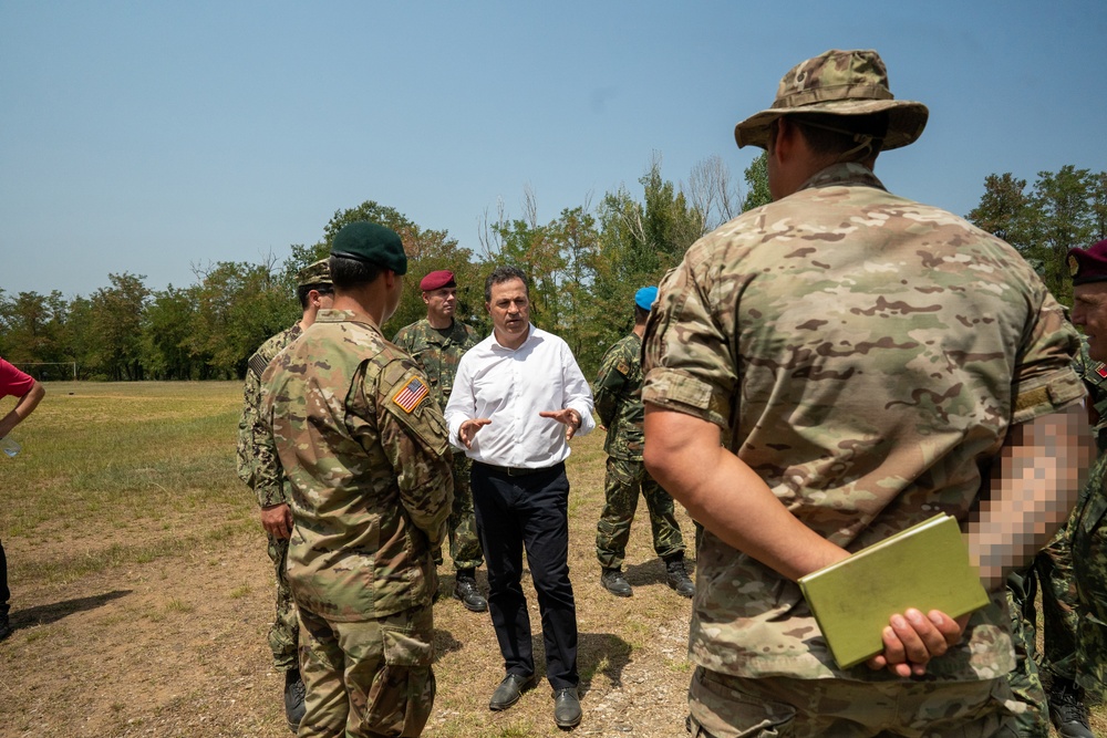 Albanian Minister of Defense visits Albanian JCET