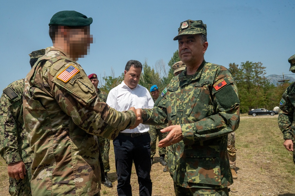 Albanian Minister of Defense visits Albanian JCET