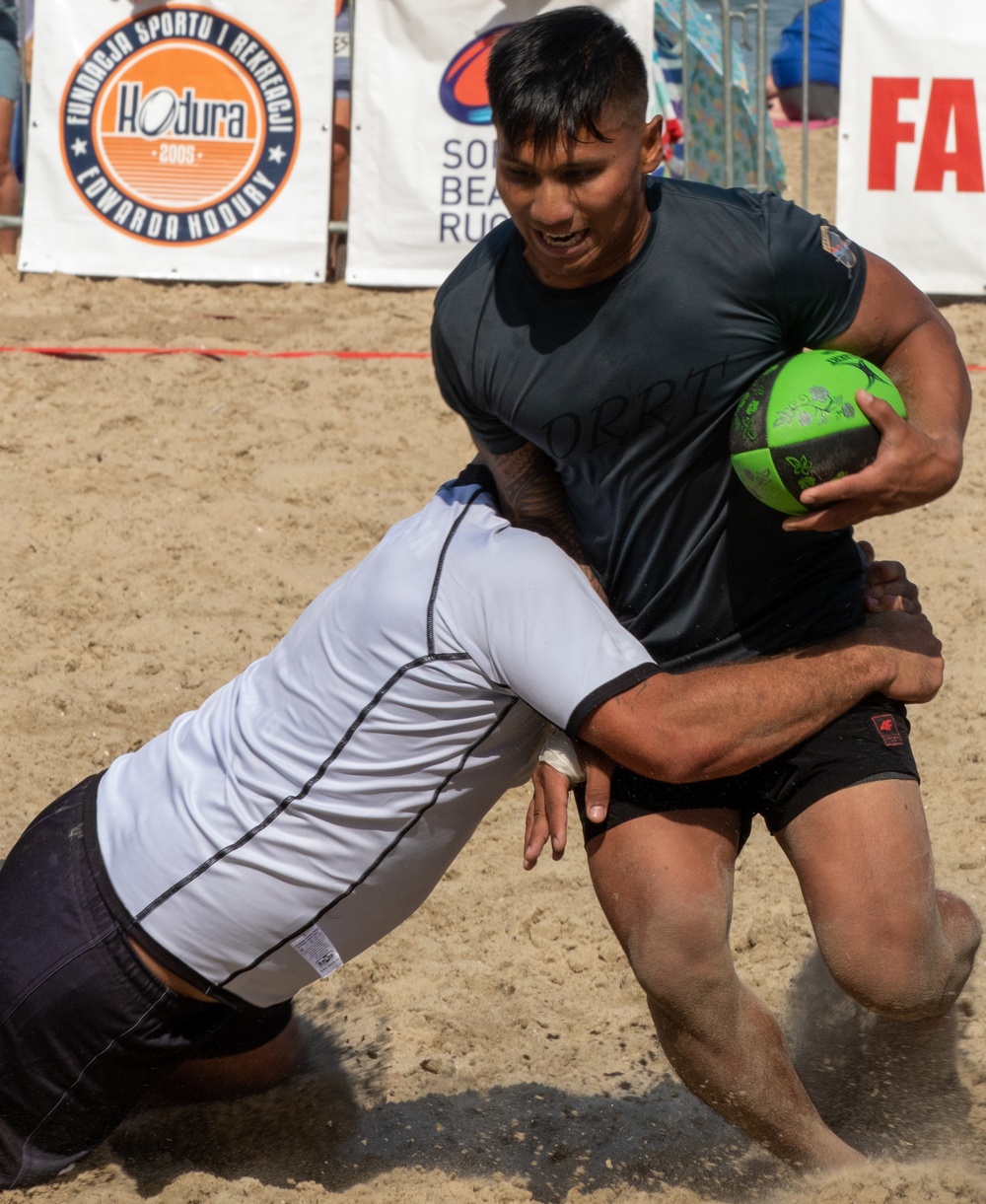 Community engagement: U.S. rugby team represents NATO and Battle Group Poland at Sopot tournament