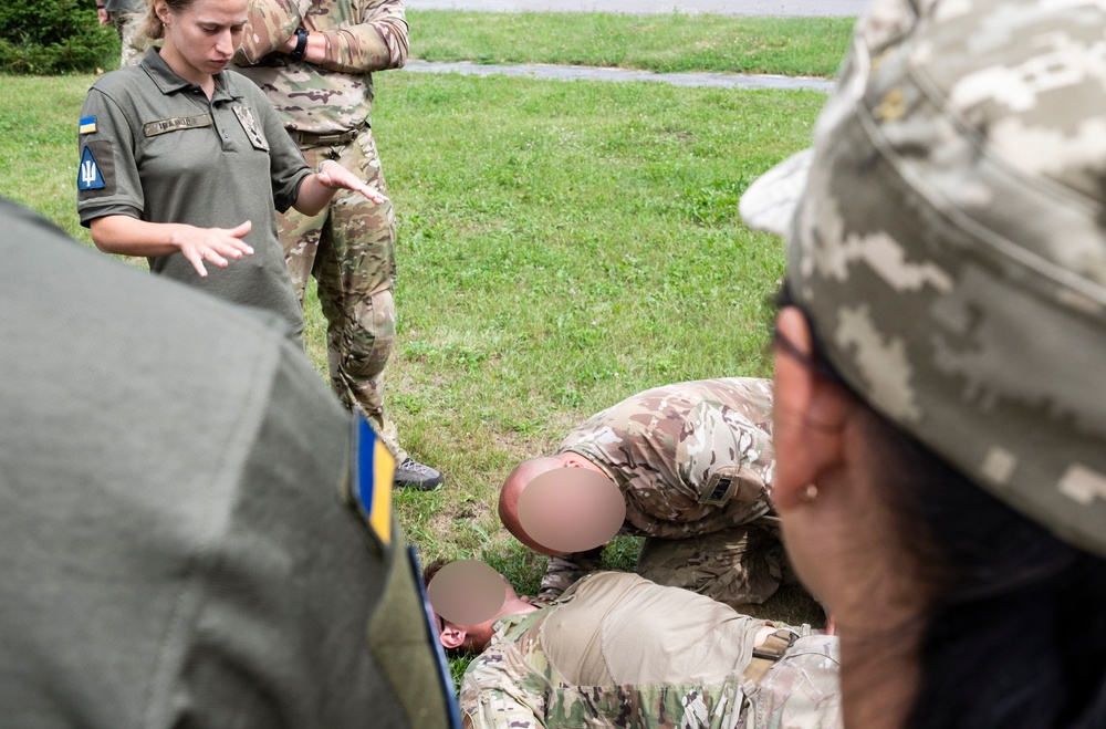 352d Special Operations Forces and Ukrainian Air Force Members Conduct Tactical Combat Casualty Care Training