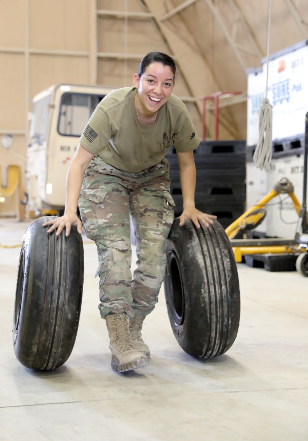 Task Force Phoenix, Bravo Company, 640th Aviation Support Battalion mechanics conducts UH-60 Black Hawk helicopter maintenance