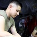 Task Force Phoenix, Bravo Company, 640th Aviation Support Battalion mechanics conducts CH-47 Chinook helicopter maintenance