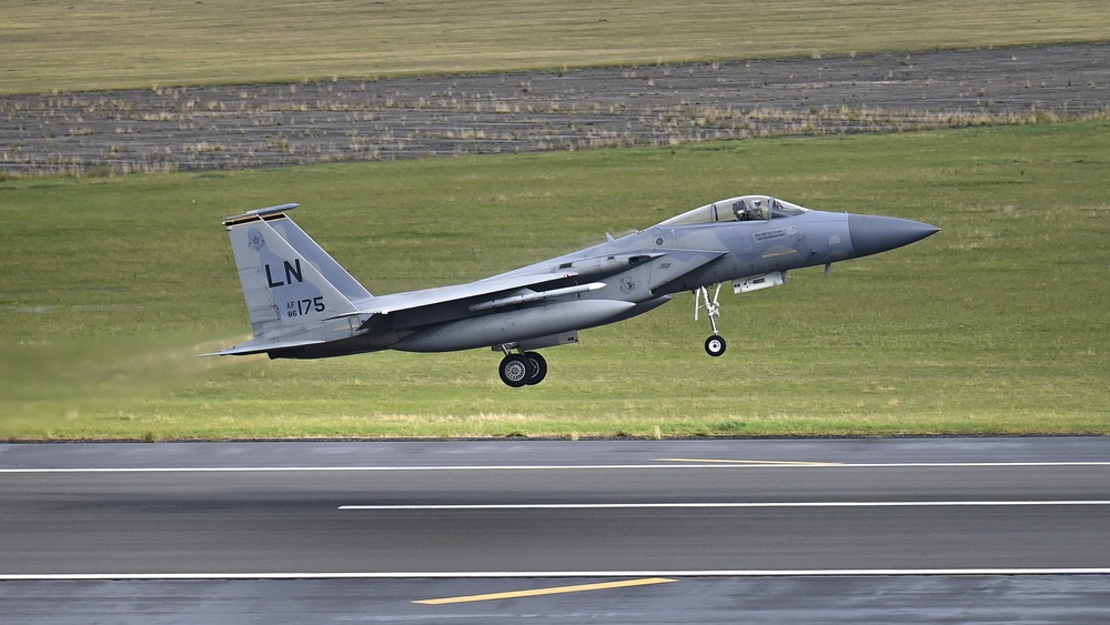 Liberty Wing F-15’s get an early start