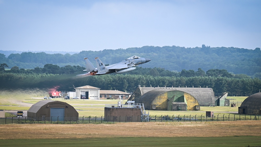 Liberty Wing F-15’s get an early start