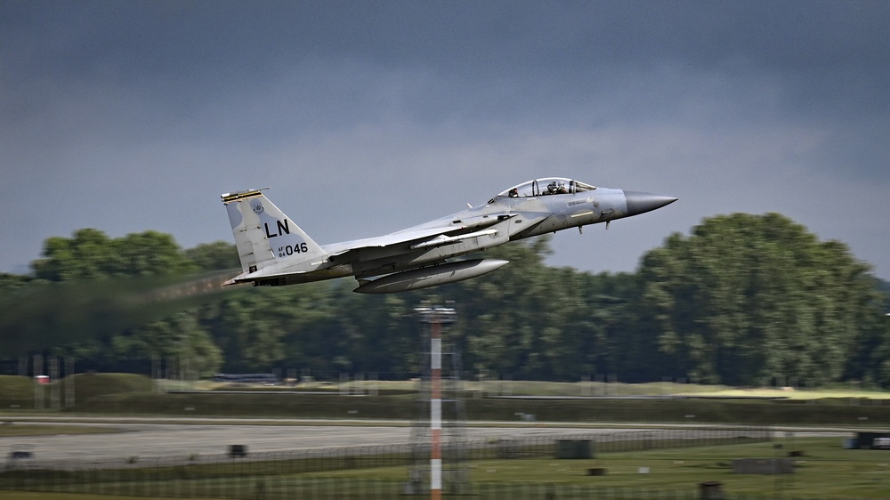 Liberty Wing F-15’s get an early start