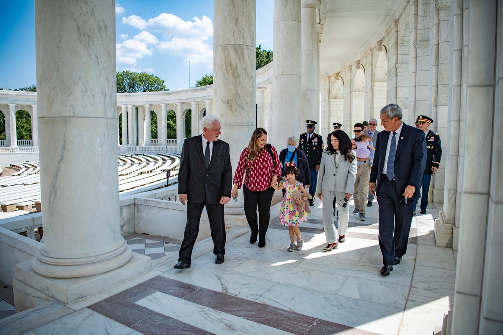 Defense POW/MIA Accounting Agency Participates in a Public Wreath-Laying at the Tomb of the Unknown Soldier