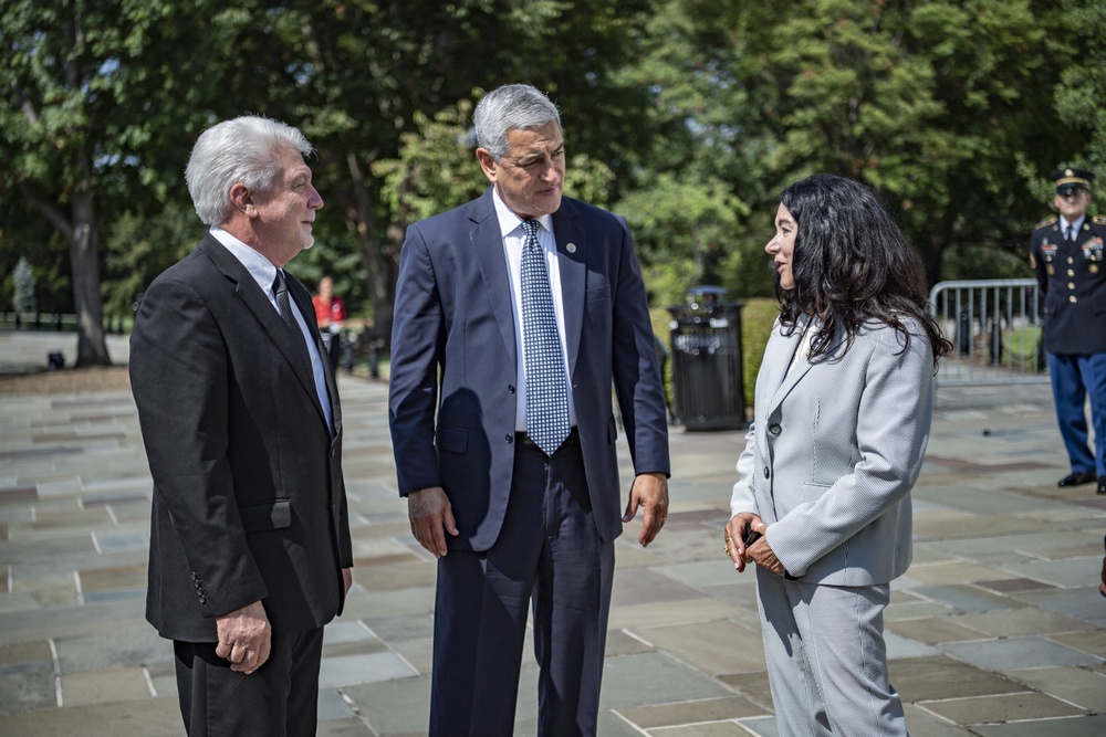 Defense POW/MIA Accounting Agency Participates in a Public Wreath-Laying at the Tomb of the Unknown Soldier