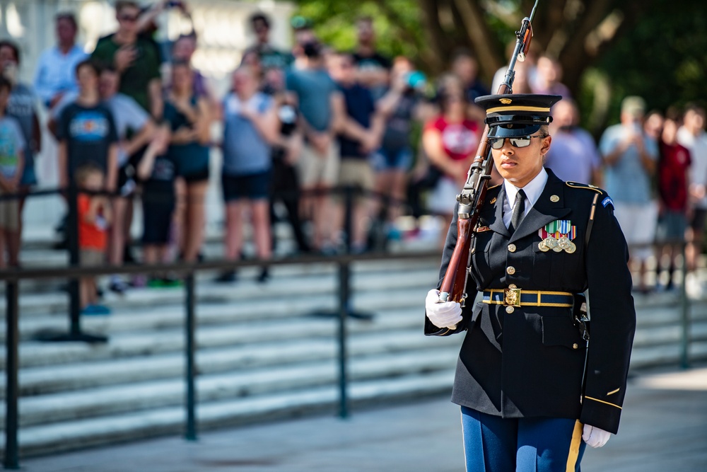 Defense POW/MIA Accounting Agency Participates in a Public Wreath-Laying at the Tomb of the Unknown Soldier