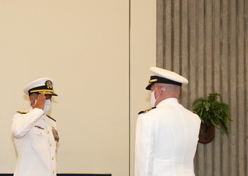 Commander, Submarine Squadron 16 Holds Change of Command