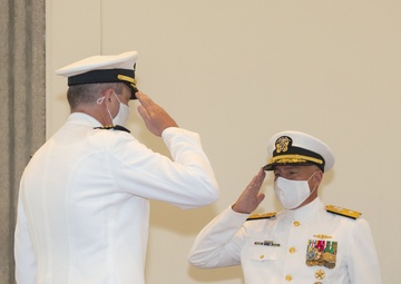 Commander, Submarine Squadron 16 Holds Change of Command