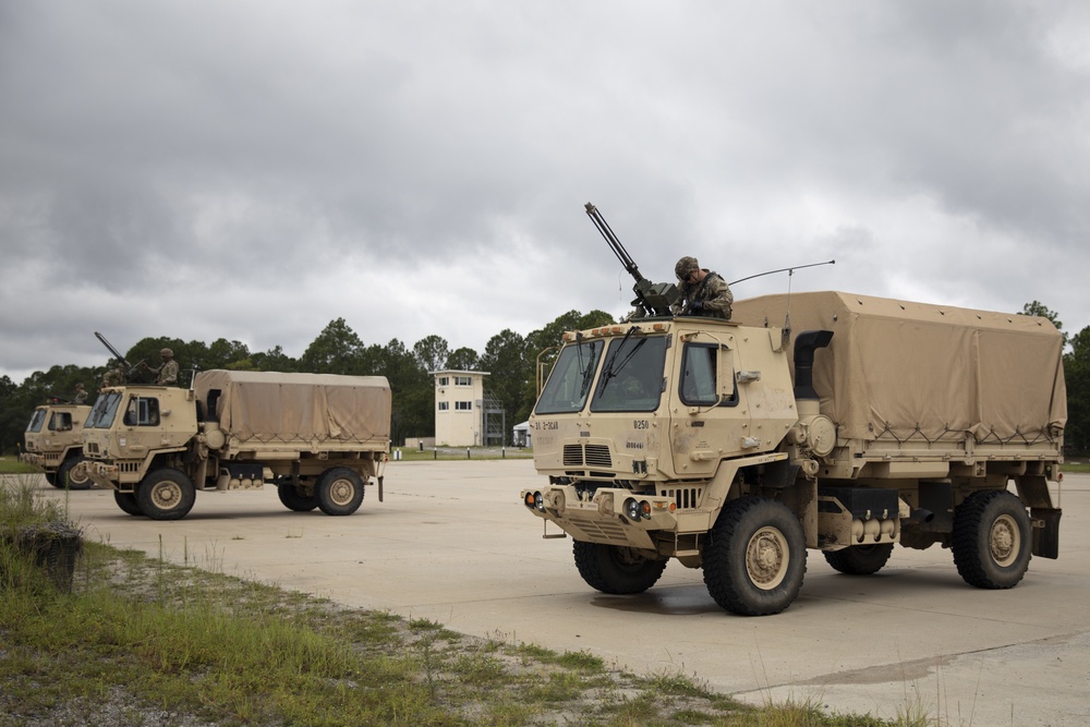 Marne Air Soldiers conduct a convoy live fire exercise at Fort Stewart, Georgia.