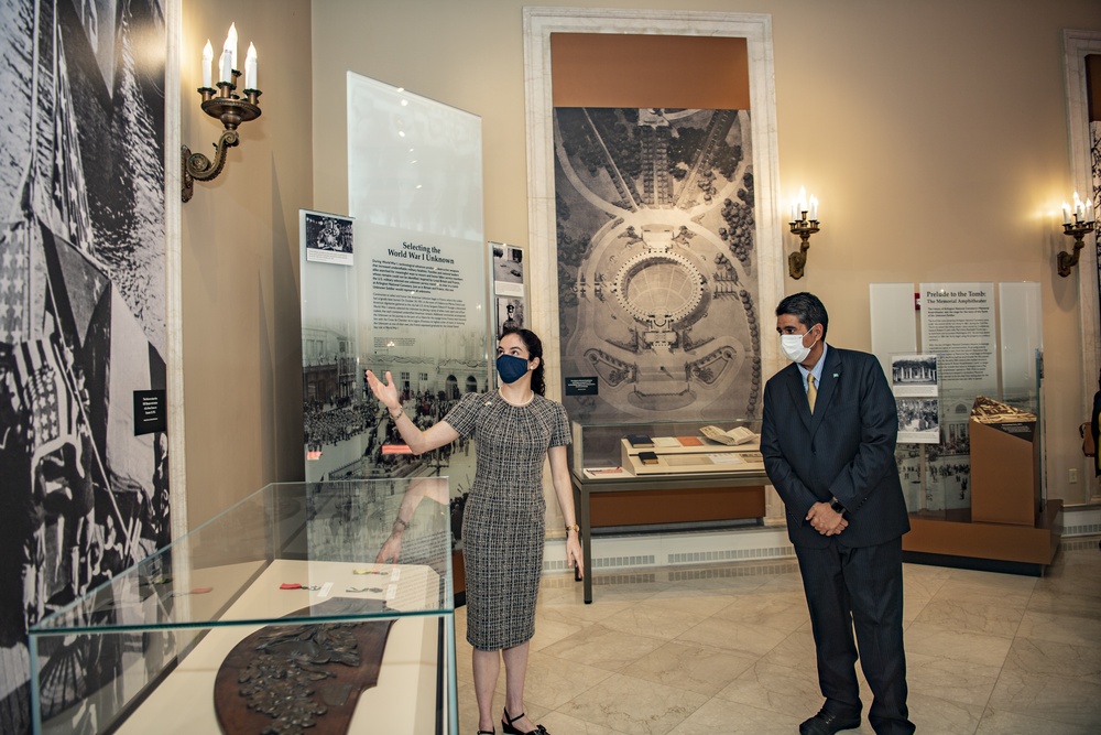 President of the Republic of Palau Surangel S. Whipps Jr. Participates in an Armed Forces Full Honors Wreath-Laying Ceremony at the Tomb of the Unknown Soldier