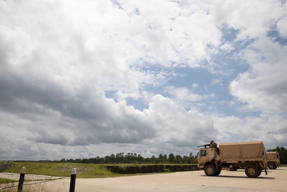 Marne Air Soldiers conduct a convoy live fire exercise at Fort Stewart, Georgia.