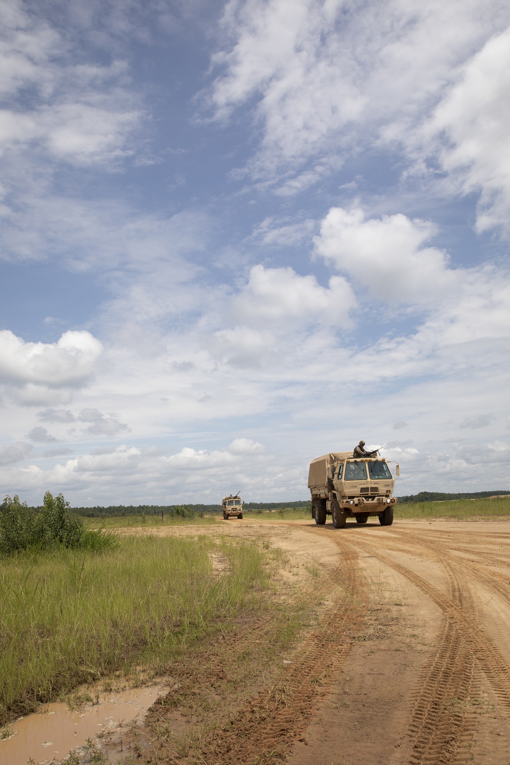 Marne Air Soldiers conduct a convoy live fire exercise at Fort Stewart, Georgia.