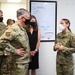 U.S. Air Force Gen. Glen VanHerck, commander of North American Aerospace Defense Command and U.S. Northern Command, receives a tour from Task Force Eagle leadership