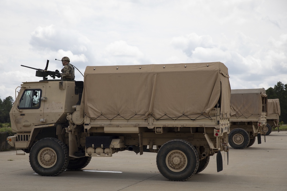 Marne Air Soldiers conduct a convoy live fire exercise at Fort Stewart, Georgia.