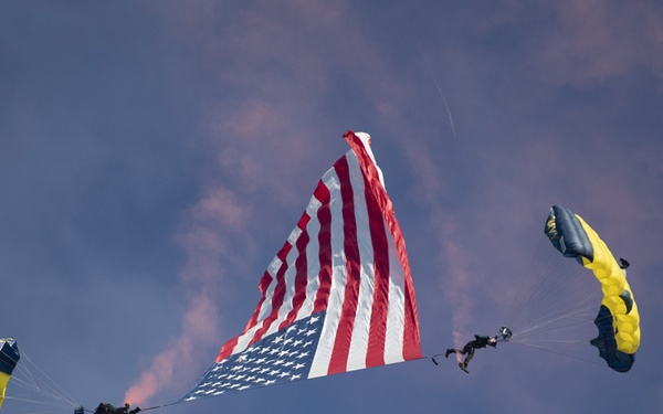 US Navy Leap Frogs Jump Over Central Park
