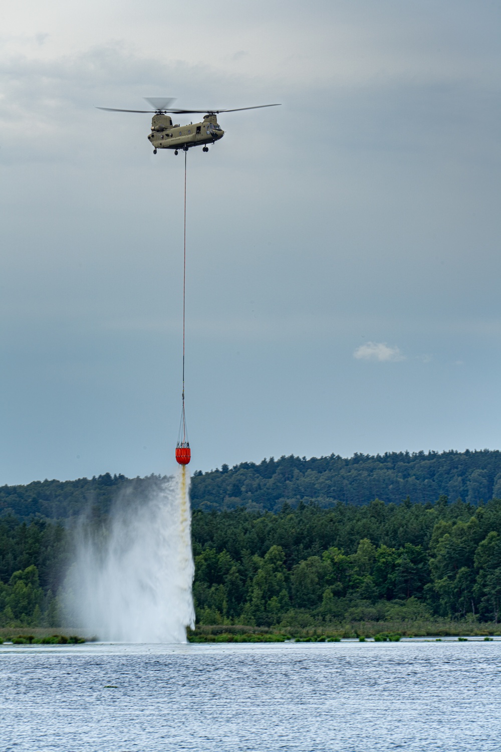 Aerial Firefighting training at Grafenowehr Training Area