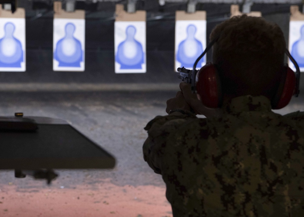 NROTC Midshipmen Complete Small Arms Training During Sea Trials 2021