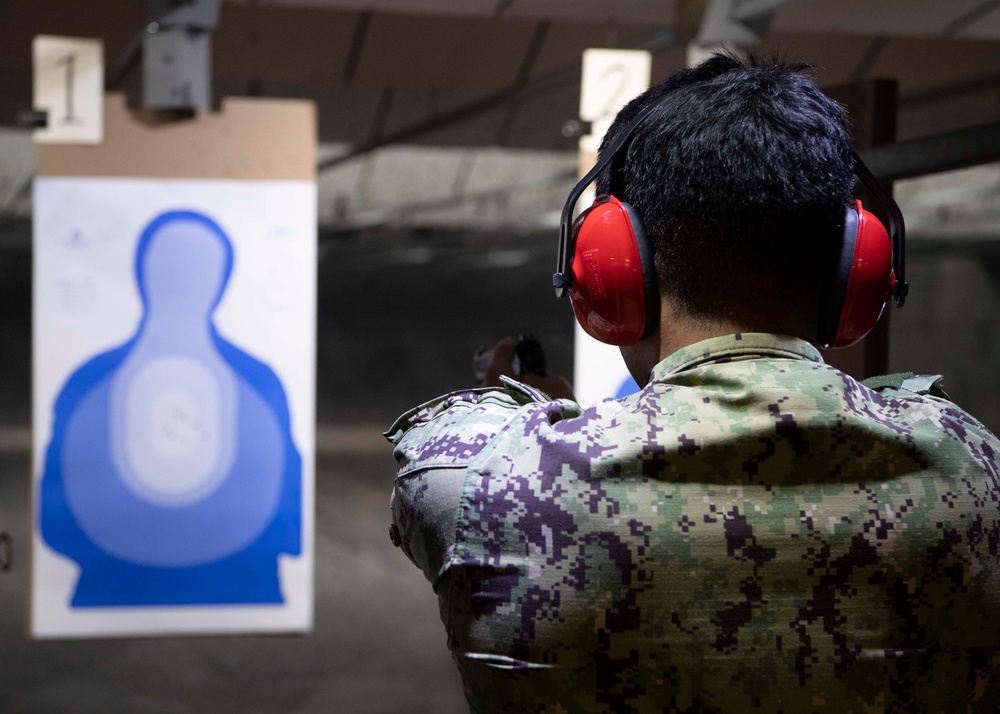 NROTC Midshipmen Complete Small Arms Training During Sea Trials 2021