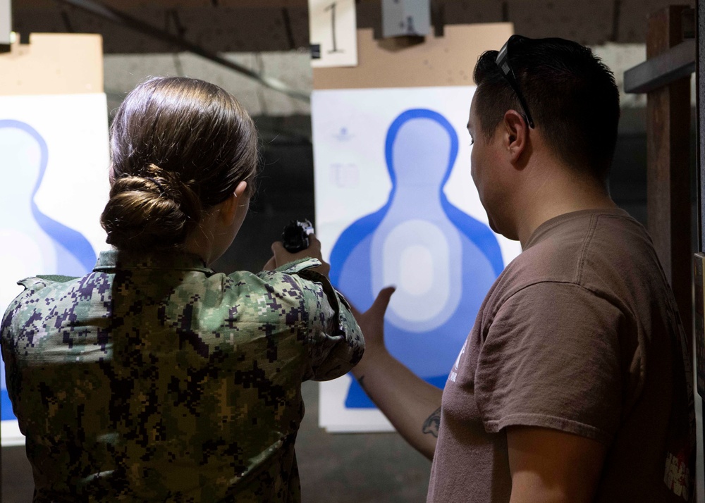 NROTC Midshipmen Complete Small Arms Training During Sea Trials 2021