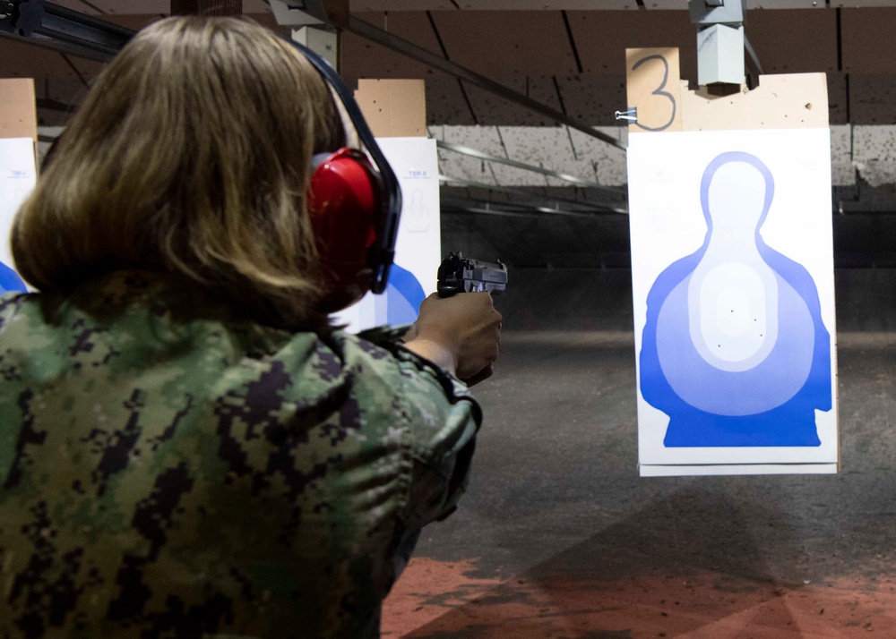 NROTC Midshipmen Complete Small Arms Training During Sea Trials 2021