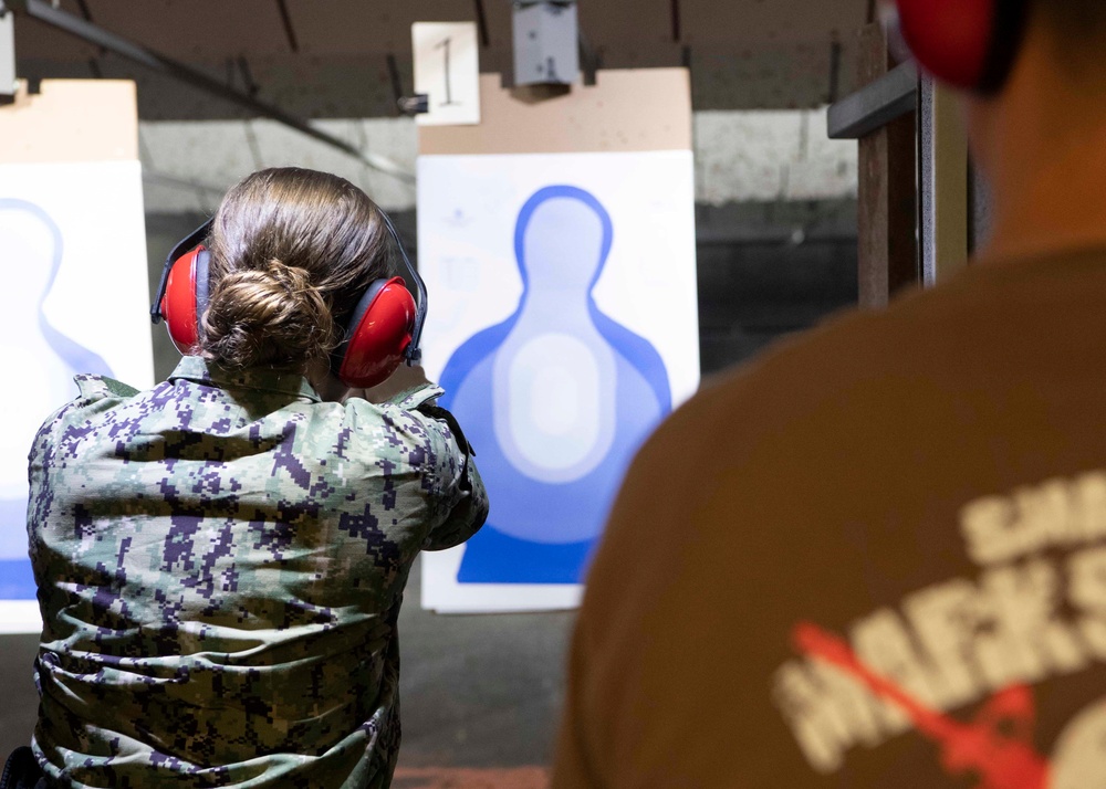 NROTC Midshipmen Complete Small Arms Training During Sea Trials 2021