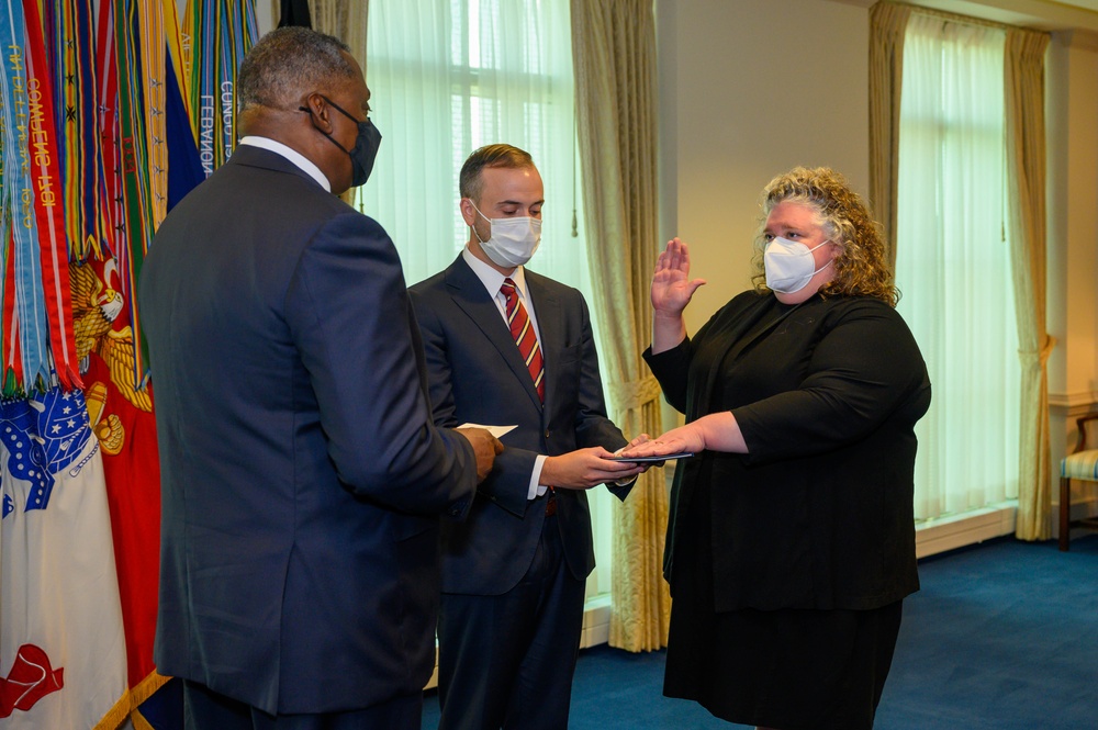 SD Austin swears in CAPE director Susanna Blume