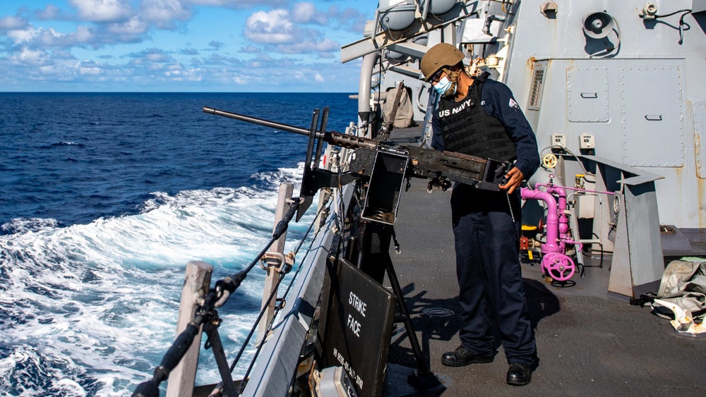 USS O'Kane (DDG 77) Conducts Weapons Drill