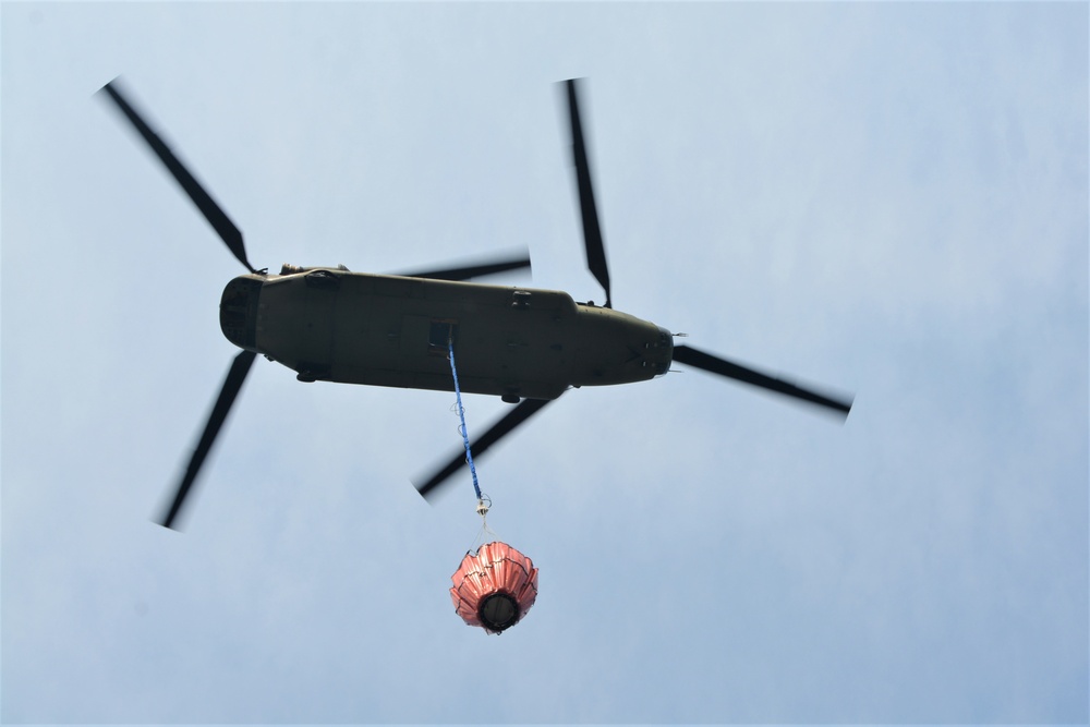 EAATS air crews conduct water bucket training