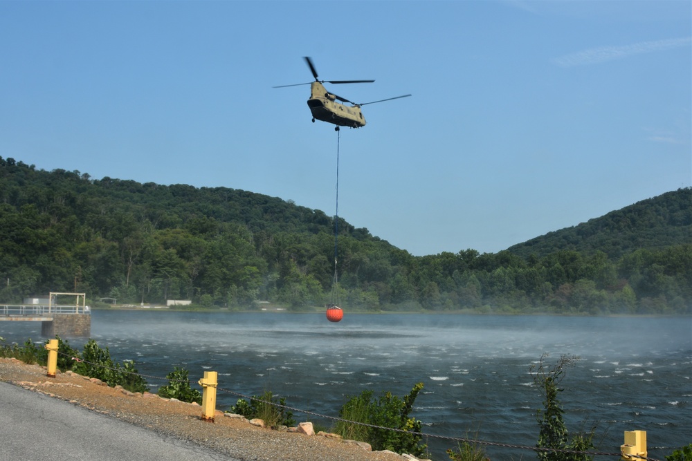 EAATS air crews conduct water bucket training