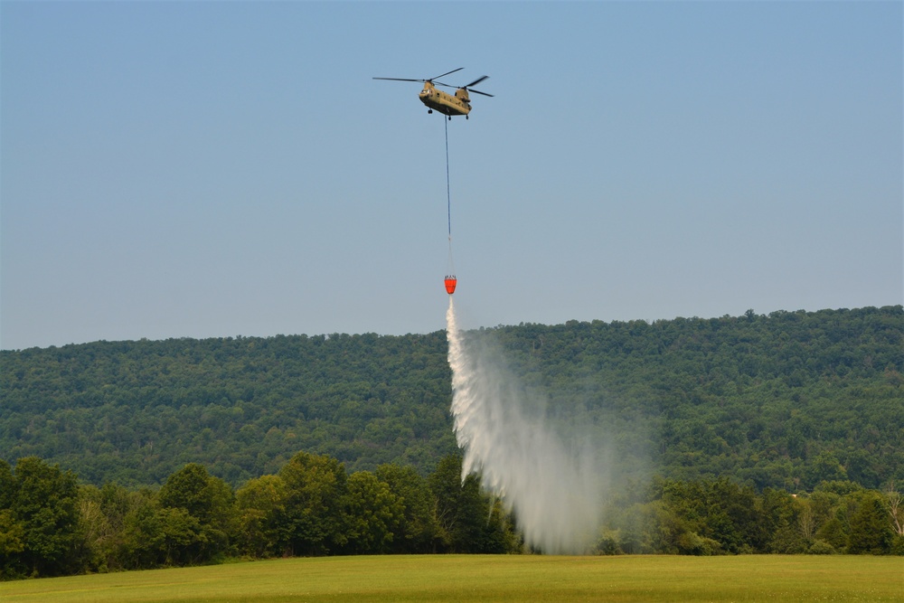 EAATS air crews conduct water bucket training