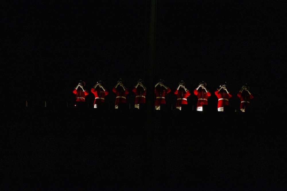 Marines conduct Friday Evening Parade for Medal of Honor Recipients