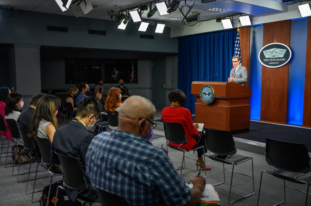 Pentagon Press Secretary John F. Kirby holds press briefing