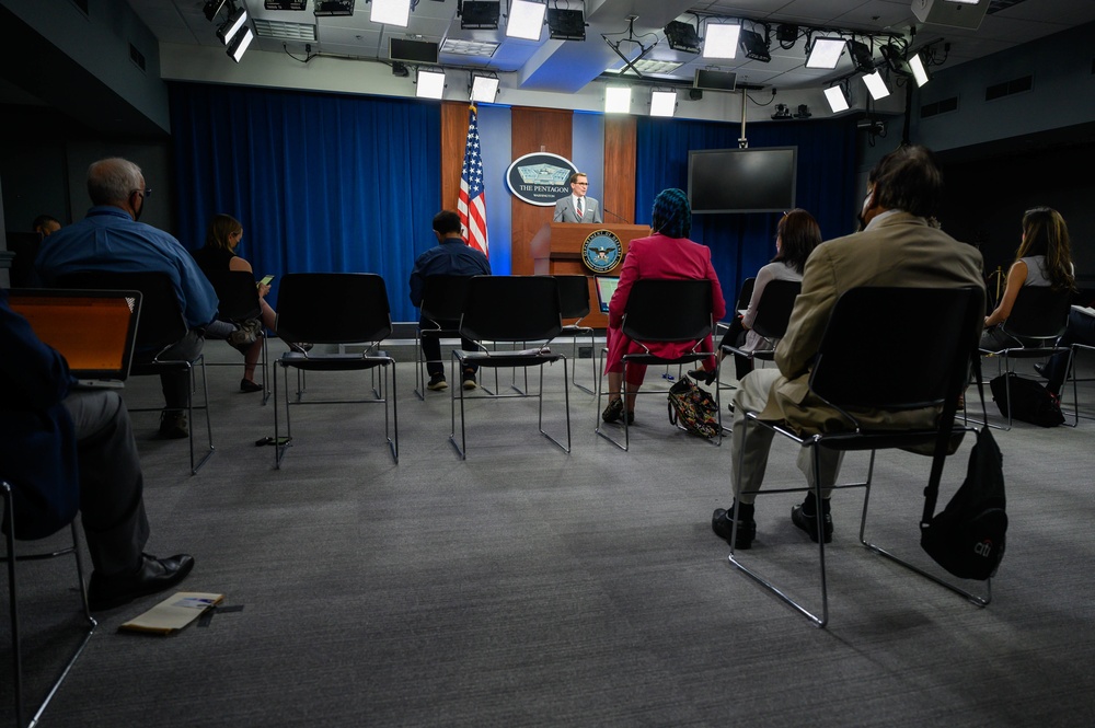 Pentagon Press Secretary John F. Kirby holds press briefing