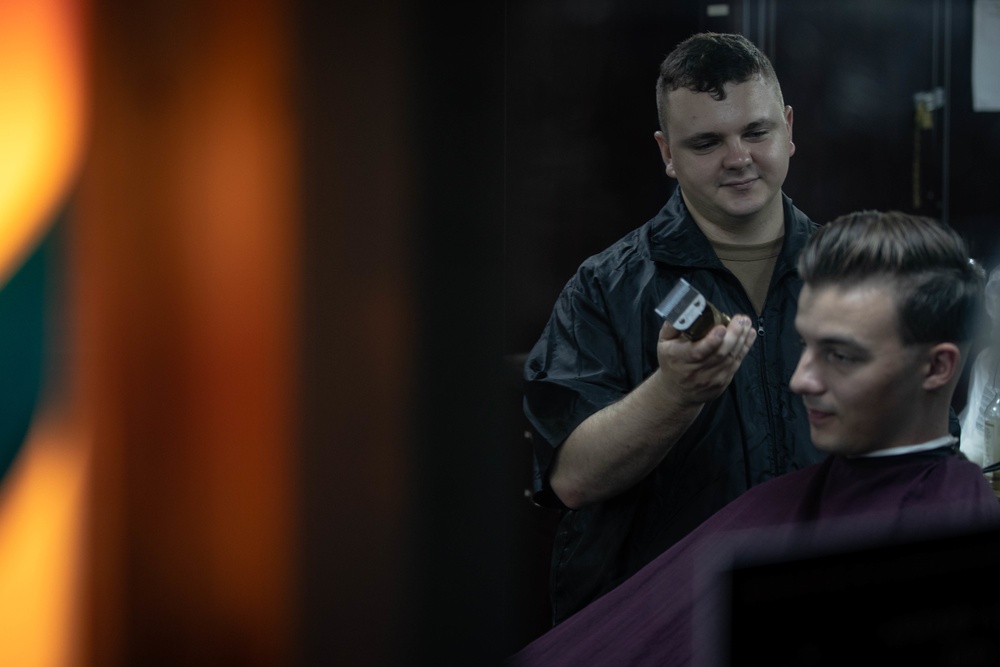 Retail Service Specialist Cuts Hair