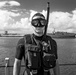 USS Billings Sailor Poses for a Picture While Conducting SAR Training