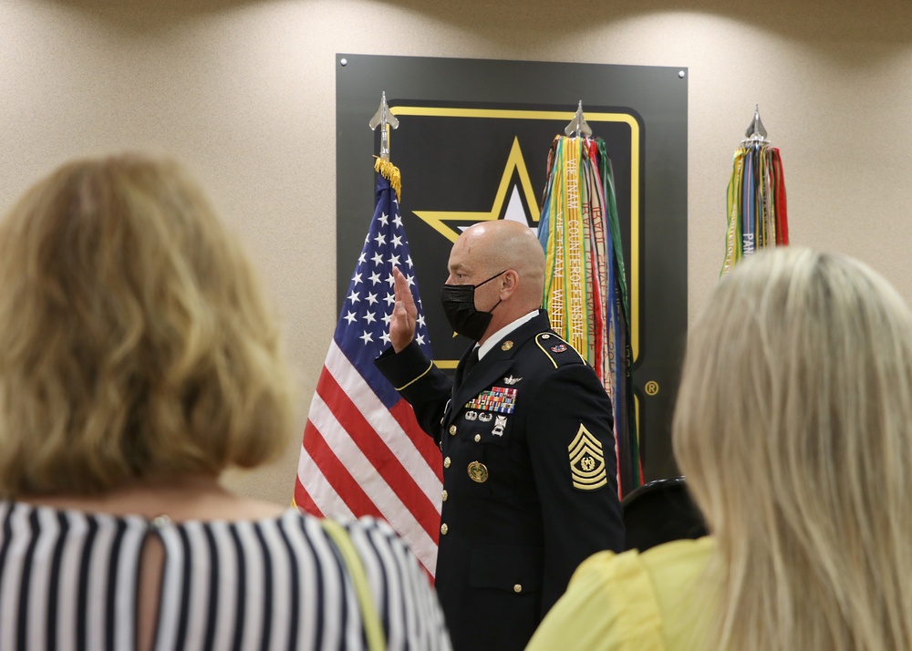 CSM Webb Promotion Ceremony