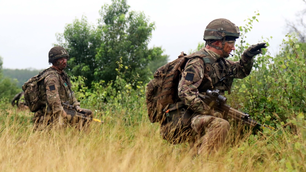 British Parachute Regiment train in Michigan