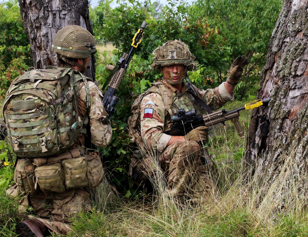 British Parachute Regiment train in Michigan